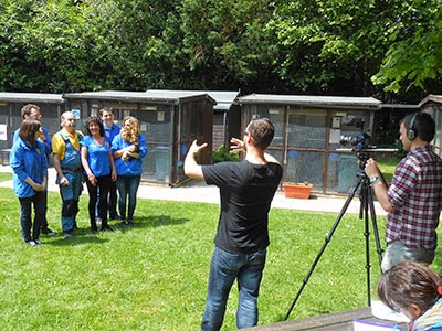 Directing the Cats Protection staff and volunteers